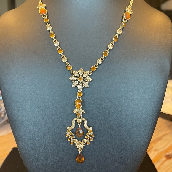 Victorian revival dangle drop briolette necklace - Picture 1 of 9